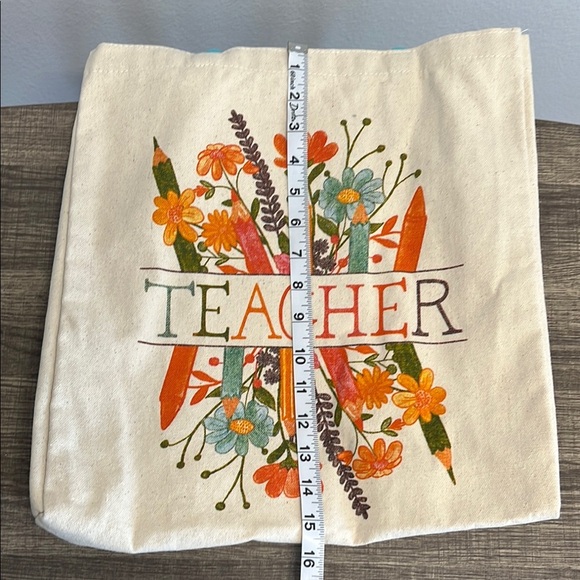 Teacher Canvas Tote Bag 🍎✏️♻️ - Picture 8 of 8